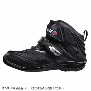 elf エルフ モーターサイクルシューズ シンテーゼ 14 ブラック 23.0cm 710011