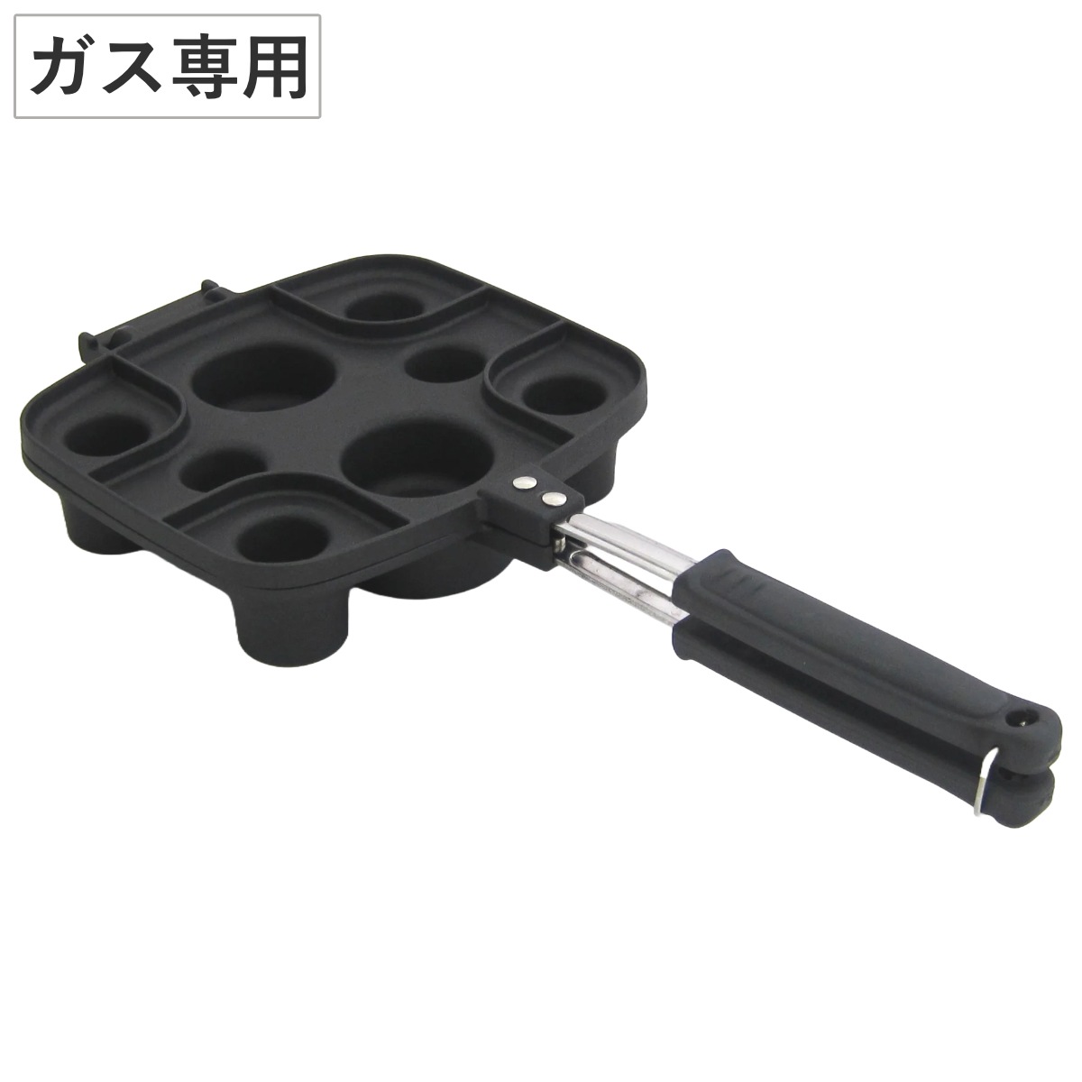 カップケーキメーカー ガス火専用 レシピ本付き 日本製 ガス火対応 焼き型 カップケーキ 製菓道具 アルミ製 お菓子作り 簡単 朝食 軽食 カフェ タルト 調理器具 レシピ付き