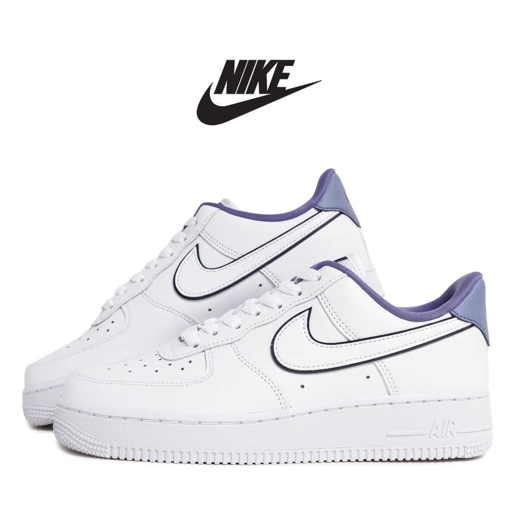 NIKE ナイキ ウィメンズ エアフォース スニーカー W AIR FORCE 1 07 WHITE MIDNIGHT NAVY ( 白 ホワイト ネイビー AF1 レディース IO4226-102