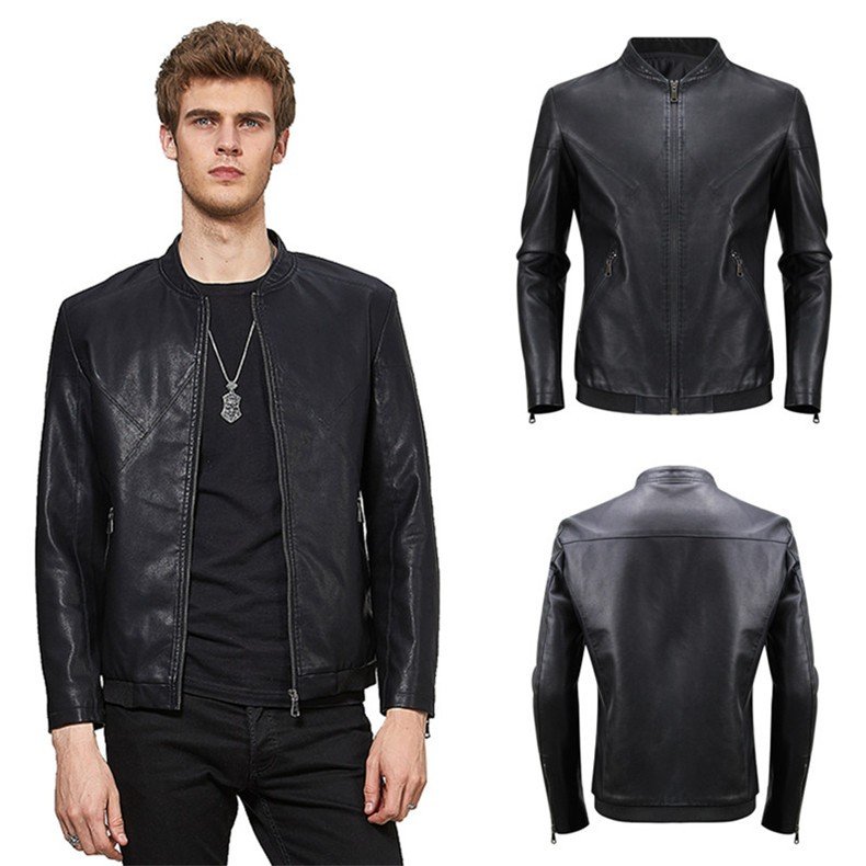 革ジャケット メンズ ライダースジャケット　レザージャケット　バイクジャケット PUレザー カジュア