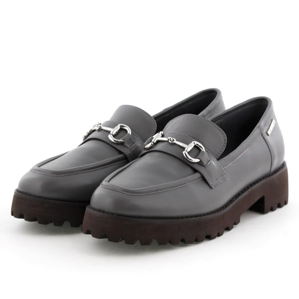 HIMIKO/ヒミコ/トラックソールビットローファー/641322グレー230