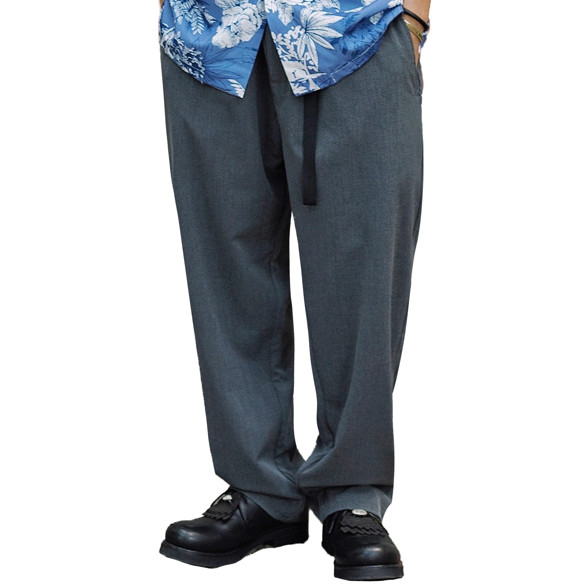 メンズ 2023SS ファッション 春服 ロングパンツ 【ドレープ】 シルエット スラックス 春夏秋ズボン