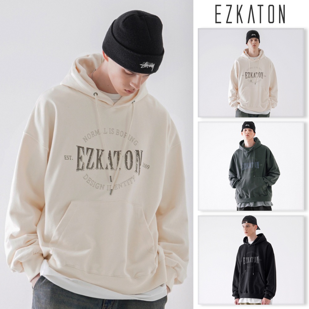 [ EZKATON ]★IDENTITY HEAVY COTTON HOODIE EZKATON] Identity Heavy Cotton Hoodie