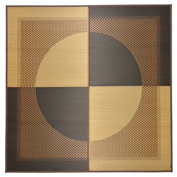 81942500 国産い草ラグ 月光 191×191 メーカー直送