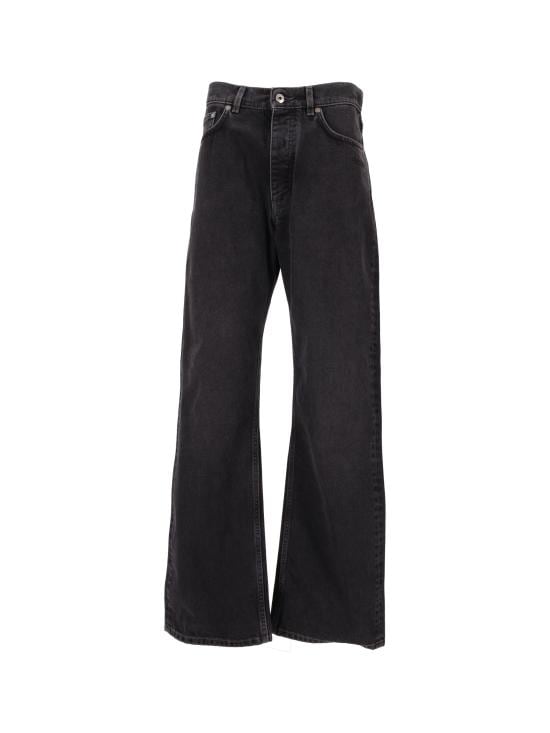 OFF WHITE Men Straight Pants OMYA18WF25DEN001 1310 VINTAGE BLACK BLACK
