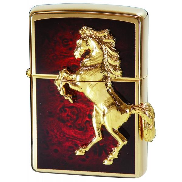 ZIPPO ジッポーライター ゴールドプレート ウイニングウィニー ディープレッド