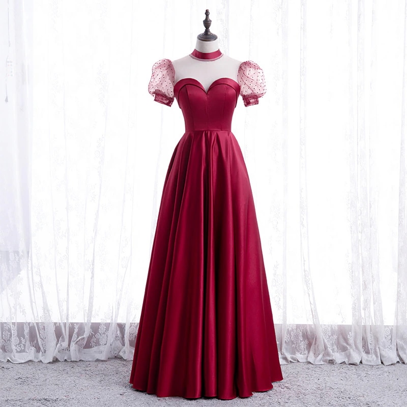 ウエディングドレスワンピース二次会 花嫁マキシ丈 結婚式 ドレスロング丈 フレア Aライン お呼ばれ シンプルフォーマル エレガント 6,462円