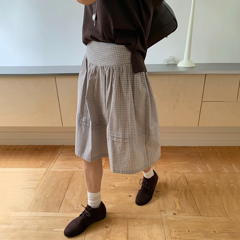 【送.料.無.料.急速発送】【新作】プリーツスカートで細く見える低身長スカートロングスカート