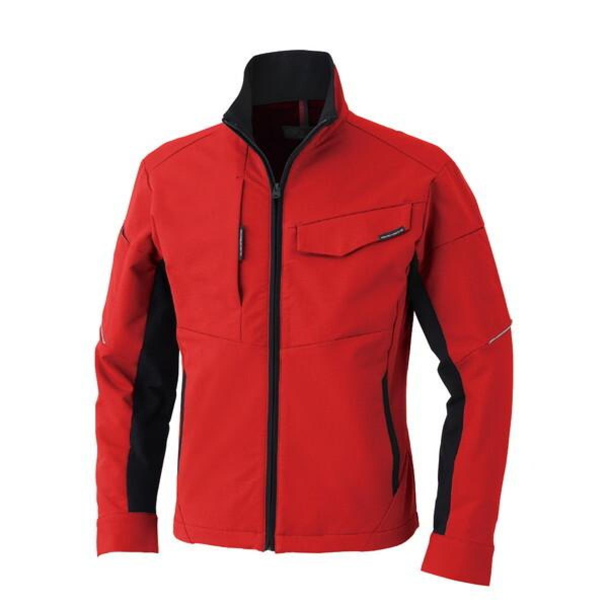コーコス信岡 CO-COS ストレッチ 長袖ブルゾン A-7061 レッド 5Lサイズ 長袖 軽量 高機能 制服 ワークウェア 作業服 帯電防止素材