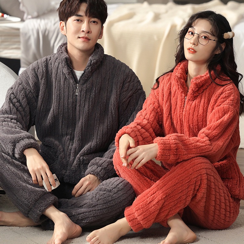 パジャマ ペア 冬 上質 男 女 カップル 肌触り 可愛い ルームウエア パジャマ 厚手フランネル レディースファッション