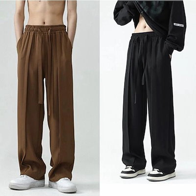 ワイドパンツカーゴパンツメンズ大きいサイズバギーパンツサルエlルパンツ薄ゆったり作業服大きいサイズ太めカジュアルズボンミリタリーパンツ12663160DQN