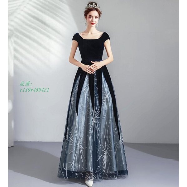 新品 セクシー パーティー フォーマル オフショルダー ウェディングドレス 豪華 二次会 演出 ドレス ロング丈 ドレス イブニングドレス 花嫁