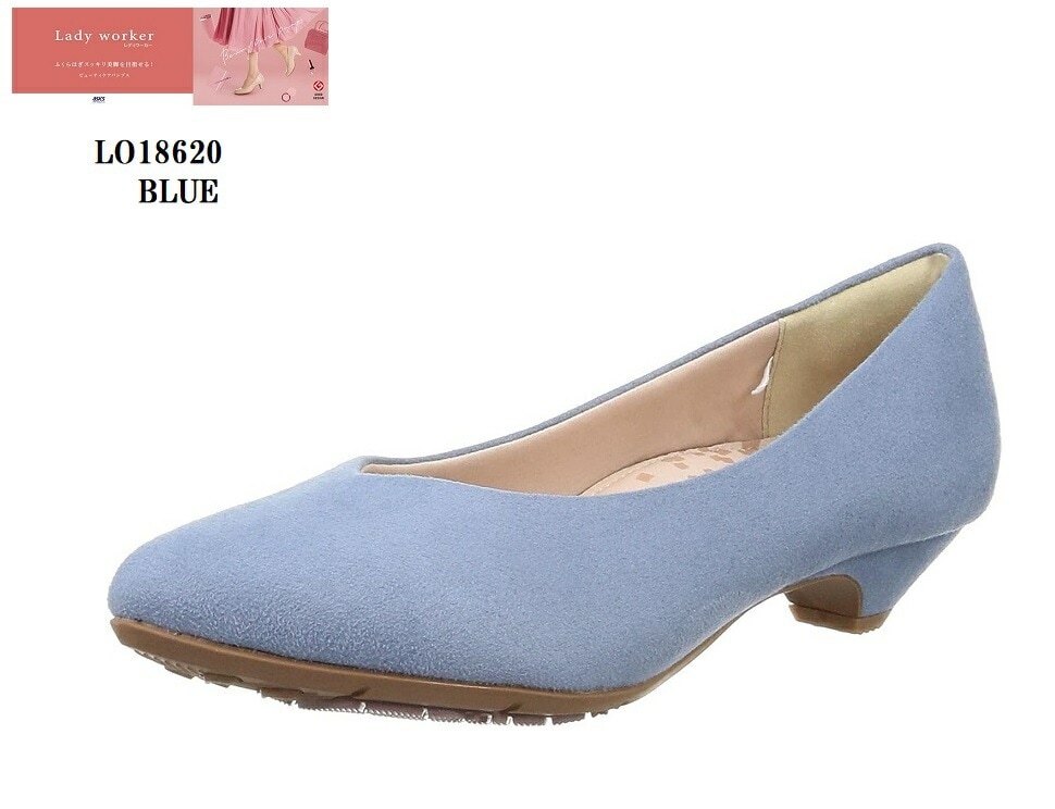 Lady woker (レディワーカー)LO18620 レディス 幅広3E キャリアパンプス ラウンドトゥ 軽量設計 つま先にゆとりを持たせた幅広3E設計