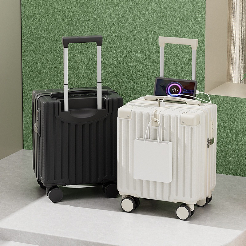 春秋航空の女性用スーツケース 14 インチ 搭乗ケース トロリーケース 小型パスワードボックス 短期旅行 18 インチ スーツケース
