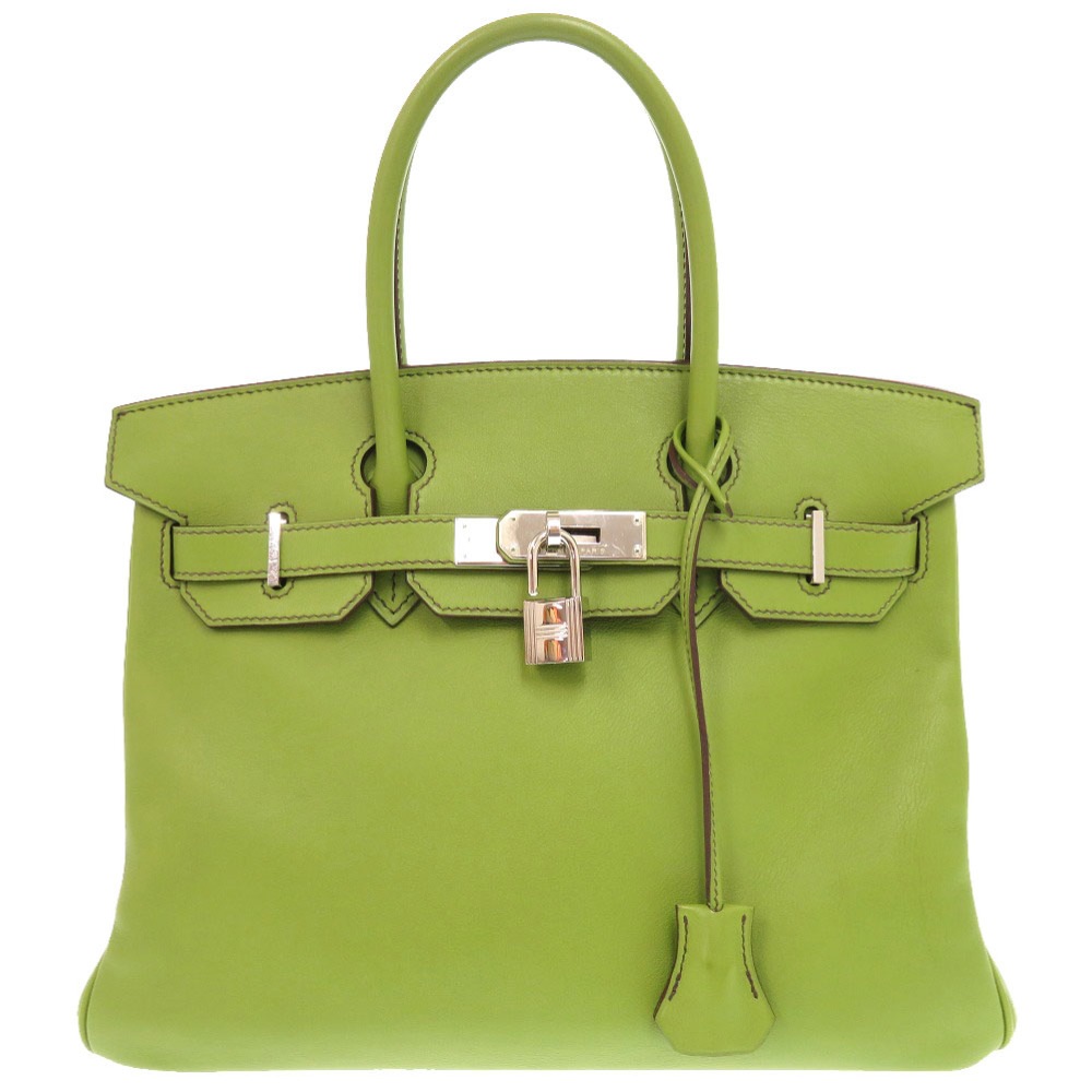 美品 バーキン30 ハンドバッグ ヴォースイフト アニスグリーン K刻印 1582【中古】 レディース