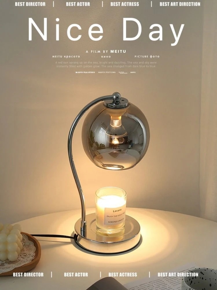 激安本日 溶けたワックスランプアロマセラピー雰囲気テーブルランプ寝室ベッドサイドテーブルシンプルモダンフレグランスファイアレスキャンドル睡眠を助けるキャンドルウォーマーインテリア 4,755円