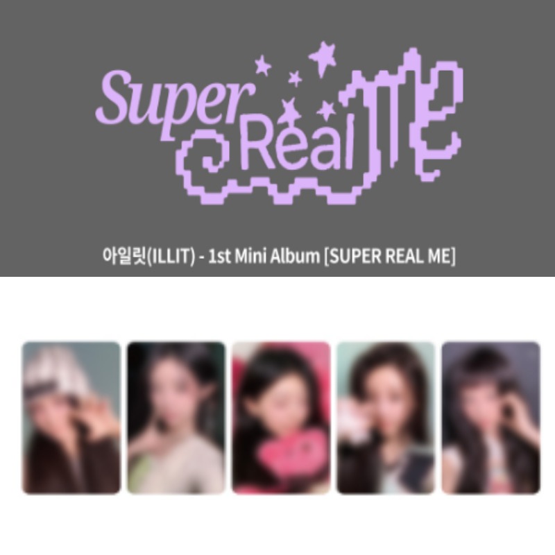 [KTOWN4U FANSIGN PHOTOCARD 5EA]ILLIT 1st Mini Album SUPER REAL ME(NO ALBUM,ONLY PHOTOCARD)