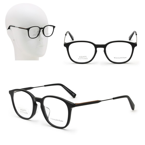 フレームのみ EZ5140-F/V 001 51 Ermenegildo Zegna メガネ 眼鏡 ブラック マットブラック