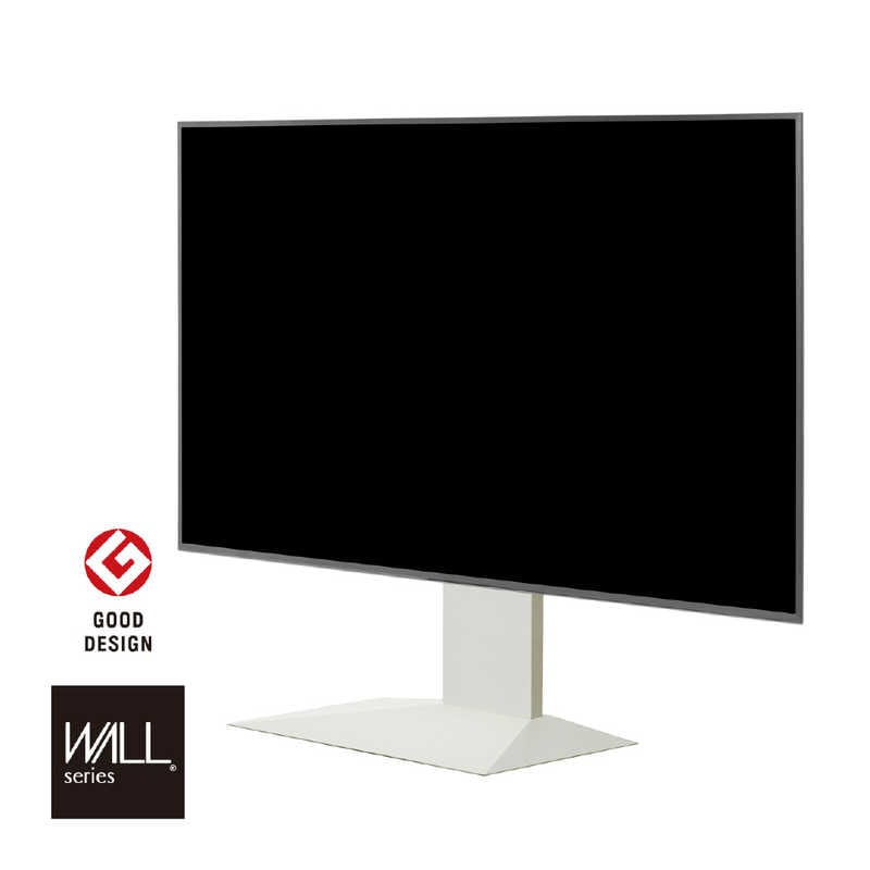 ナカムラ　60～90インチ対応 テレビスタンド WALL V4 (フロアタイプ) サテンホワイト　WLTVJ5111