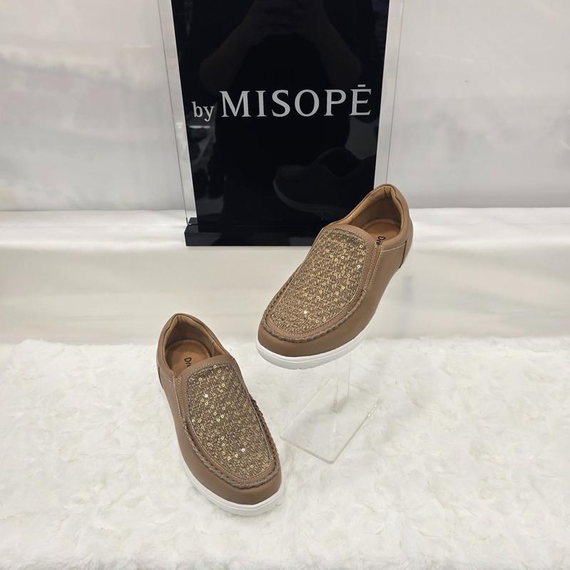 By 女性 ジャカード ディテール スリップオン 612HT439SH009 BEIGE 1 JJ