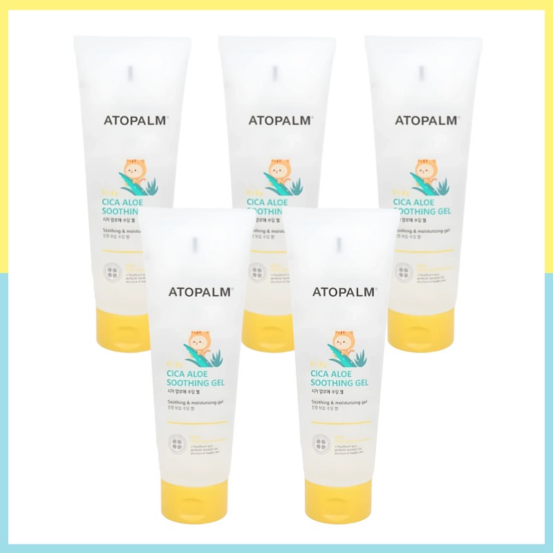 【子供から大人まで敏感肌用】シカアロエスージングジェル 250ml × 5本セット の肌鎮静＆水分ケア / 韓国 スキンケア キッズ 使用 純正品 / 並行輸入品