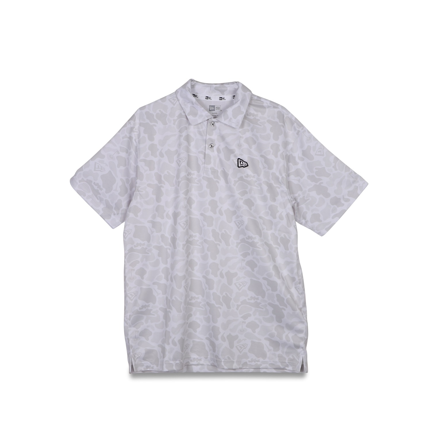 ゴルフ ポロシャツ 半袖 カモ メンズ ブラック ホワイト 黒 白 1351692