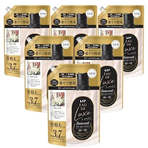 Lenor レノア オードリュクス 柔軟剤 リリー&ジャスミンの香り 詰め替え 1410mLｘ6袋 [大容量] [ケース品]