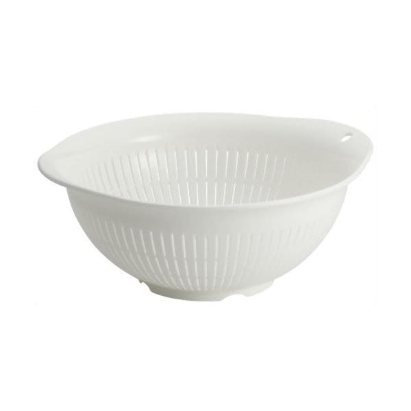 （まとめ）ザル ポゼ 24cm ホワイト [60個セット]