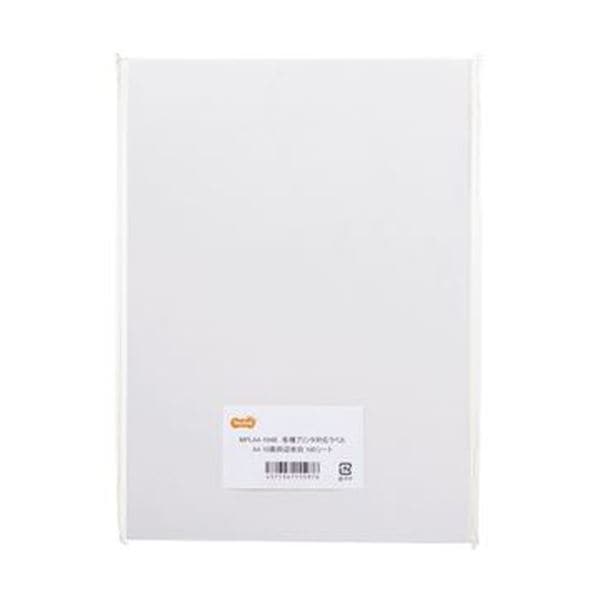 （まとめ）TANOSEE 各種プリンタ対応ラベルA4 10面 86.450.8mm 四辺余白付 1冊（100シート）10セット