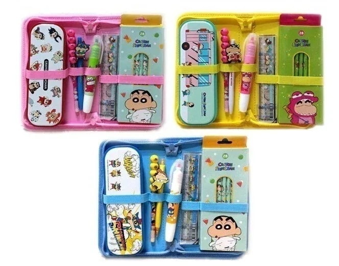 Qoo10] クレヨンしんちゃんウラ文具セット(ランダ : 文具