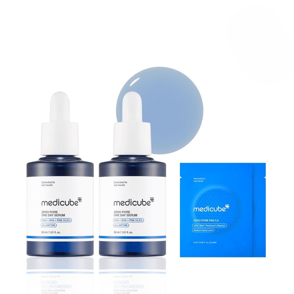 [メディキューブ] ゼロ毛穴 ワンデーセラム_30ml 2個（+マスクパック2枚贈呈）