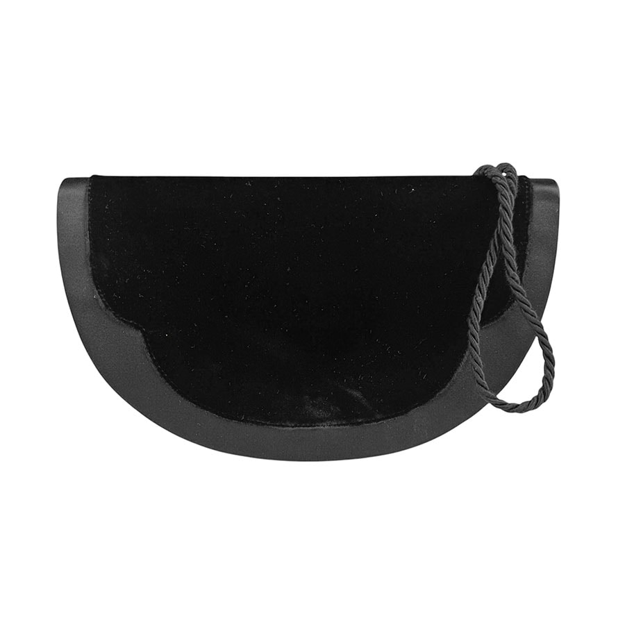 フェンディ FENDI ショルダーバッグ ベルベット/サテン ブラック レディース z4344