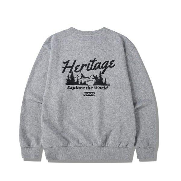 ヘリテージ バックプリンティング 男女共用 トレーナー JQ1TSU892MG