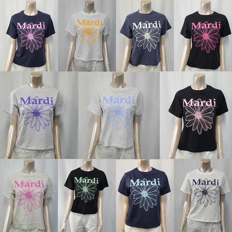 [MARDl] NEW COLOR !! SLIM TSHIRT FLOWERMARDI