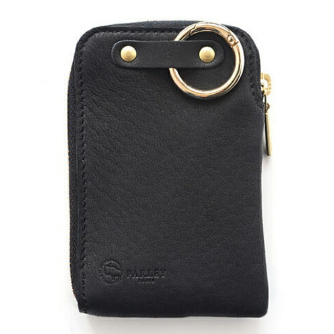 PARLEY（パーリィー） エルク 天然鹿革 L字スマートキーケース ブラック BK FE-73