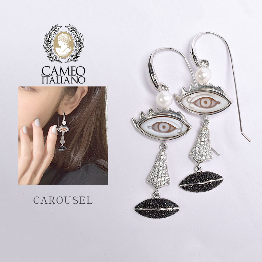 カメオイタリアーノ CAROUSEL 082 レディース ピンクゴールド シルバー ブラック 黒 ブレスレット 普段使い デイリー パーティー おでかけ アクセサリー プレゼント ギフト 贈り物