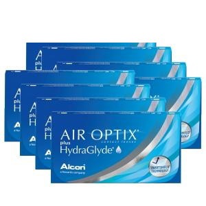 【8箱】エアオプティクス プラス ハイドラグライド 2ウィーク 6枚入り 8箱 2week コンタクトレンズ シリコーンハイドロゲルポスト投函