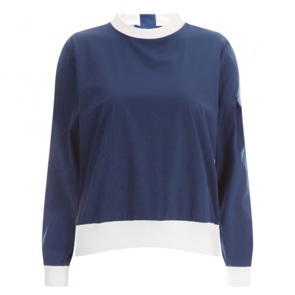 ショップアン レディース ラウンド ゴルフ バックスリップ ウエスト ストリング 長袖 Tシャツ LB-WSH-416 ネイビー