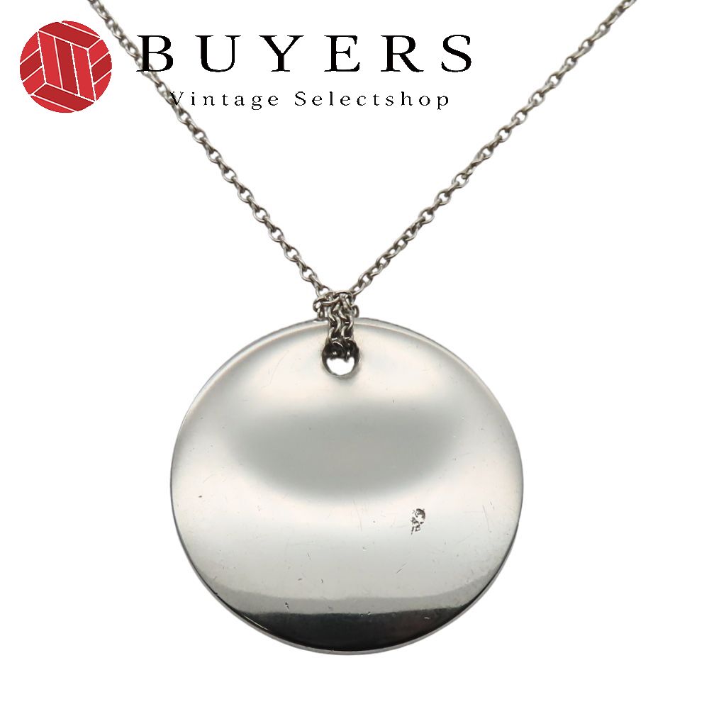 中古 ネックレス ラウンドプレート シルバー925 約12.4g シルバー エルサペレッティ アクセサリー ペンダント レディース 女性