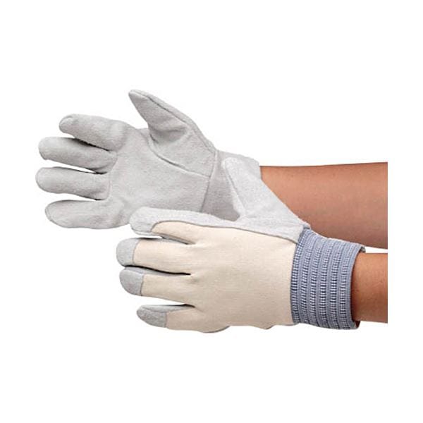 （まとめ） ミドリ安全牛床革手袋 甲メリ MT-104 1双 [x3セット]