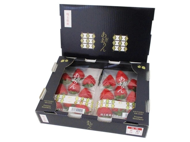 埼玉県 =あまりん=2pc（1pcあたり8-15粒） 化粧箱 ゆりかーご いちご 予約 1月中旬以降