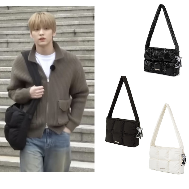【TXTスビン着用】［当店特典付き］Nero Badge padded bag ３colors