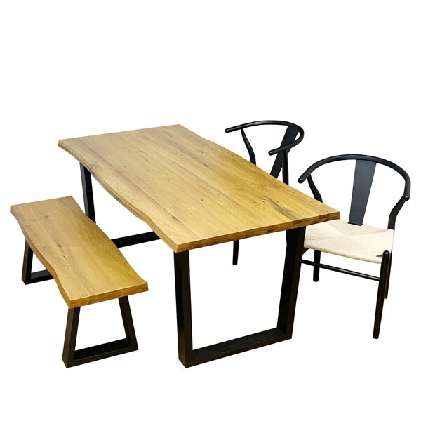 後藤家具物産 VT-01-160-4-B-OAK-BKWH ダイニングテーブル 4点セット メーカー直送