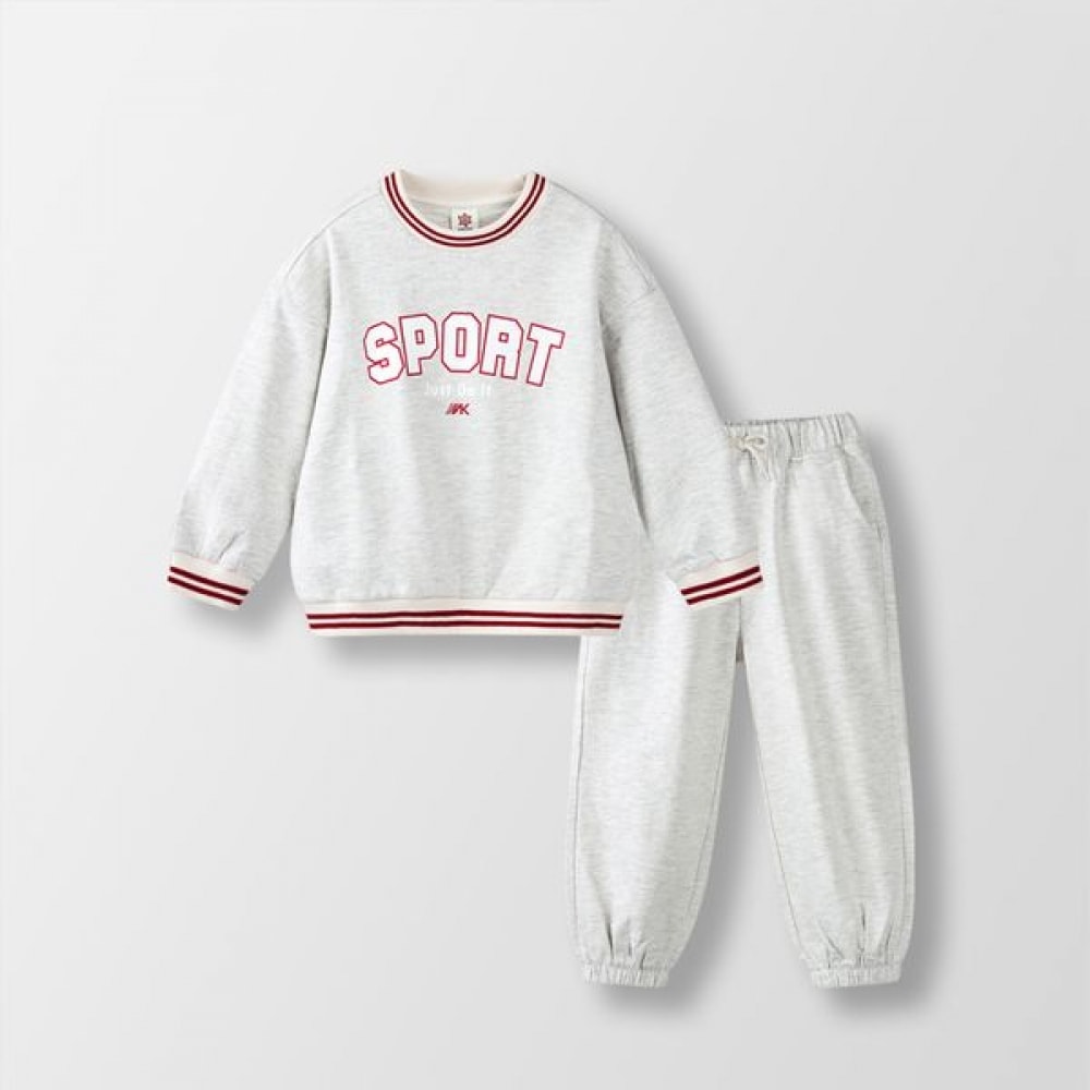 (ウォルトンキッズ) スポーティーなリブ付きトップとボトム