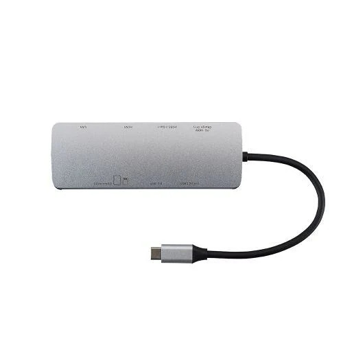 ナカバヤシ UD-C15SL PD対応 Type-C 8in1 マルチコネクトドッキングステーション Windows Mac対応 シルバー