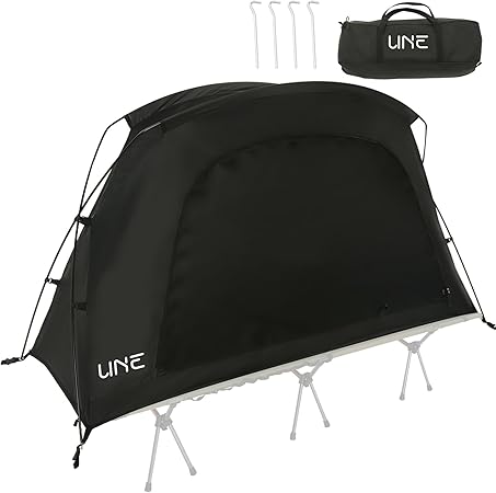 トテント 1人用 コット用テント ソロテント カンガール式テント インナーテント コンパクト アウトドア キャンプ 一人用テント 軽量 アルミポール 前後出入り口 メッシュ天窓 小型テント キャンプテ