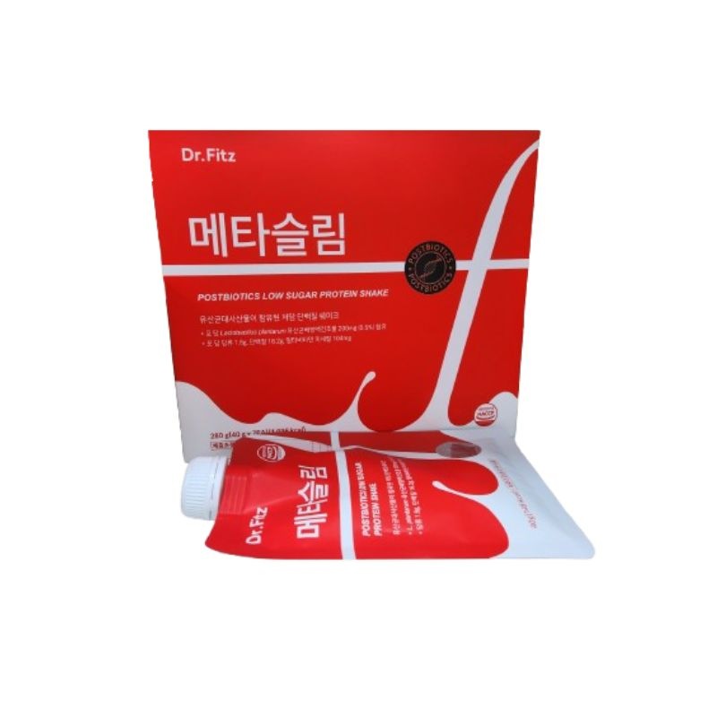 ドクターフィッツ メタスリム 低糖質プロテイン乳酸菌シェイク(穀物味) 40g 7包入