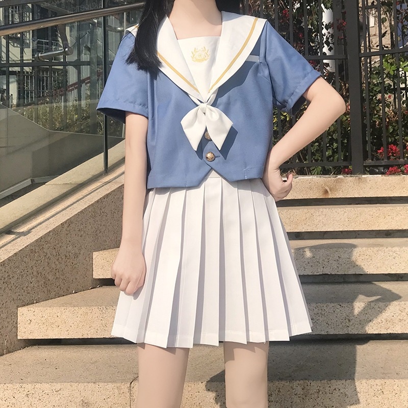 【1つ買うと10つ無料】語jkユニフォームスカート夏の服半服フルスーツカレッジスタイルプリーツスカート服学生女性
