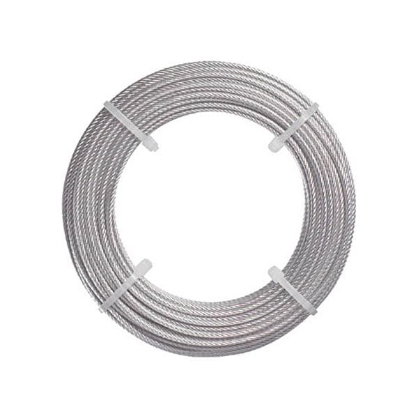 (まとめ) TRUSCO ステンレスワイヤーロープ Φ1mm×5m CWS-1S5 1巻 (×10セット)