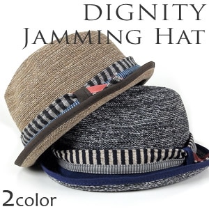 DIGNITY Jamming Hat ニット編み風 中折れハット[全２色/ニット風/レディース]ガーリー仕様/秋冬/ガールズ